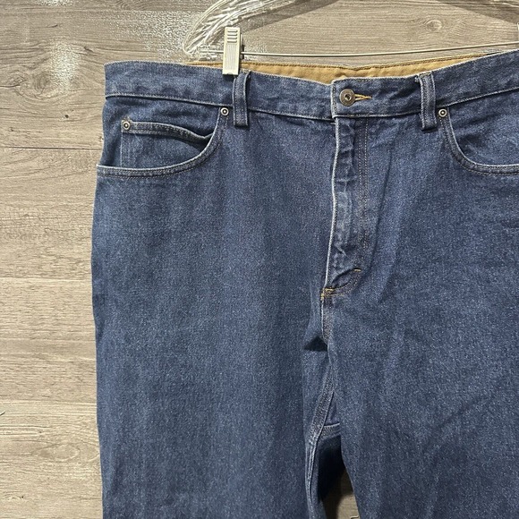 Duluth Trading Co Flex Ballroom Jeans Men's Size 40x30 100% Cotton Dark Wash - Picture 3 of 11